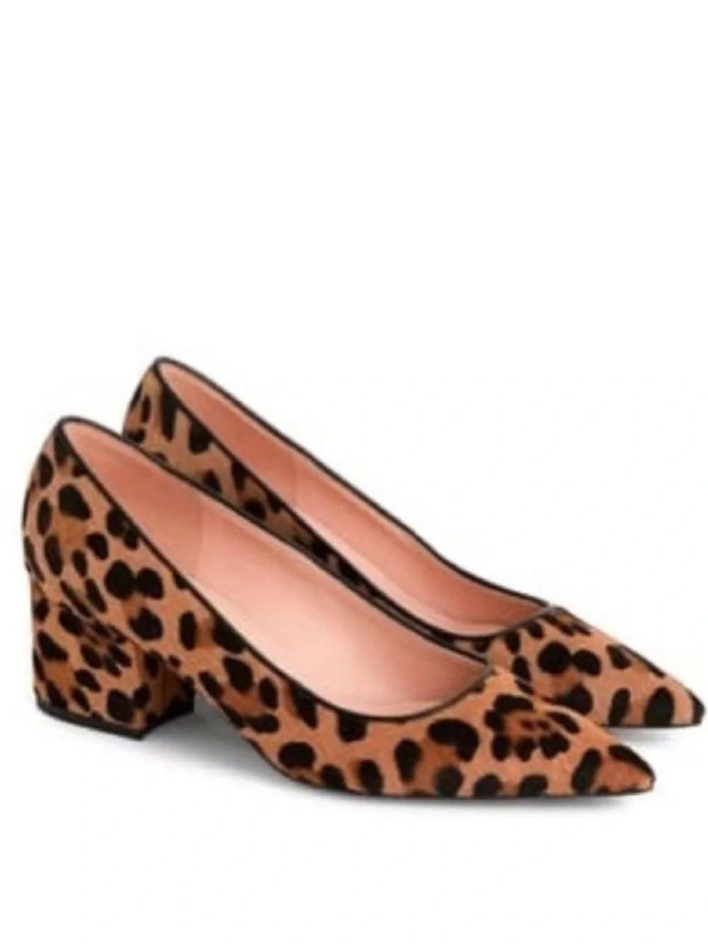 J. Crew Leopard Print Pointed-Toe Heels - Brown/Black Size 7‎